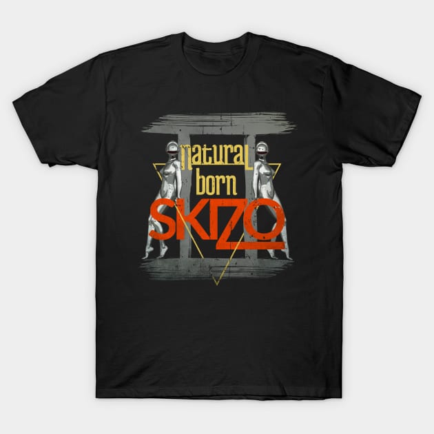 Gemini - Natural Born Skizo T-Shirt by yaros